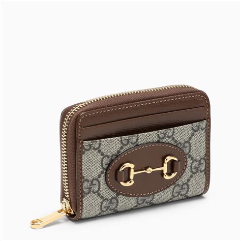 brown gucci card case|Gucci card holder sale clearance.